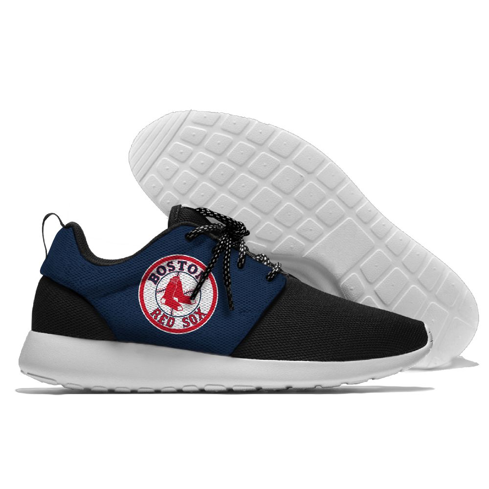Women's Boston Red Sox Roshe Style Lightweight Running MLB Shoes 007