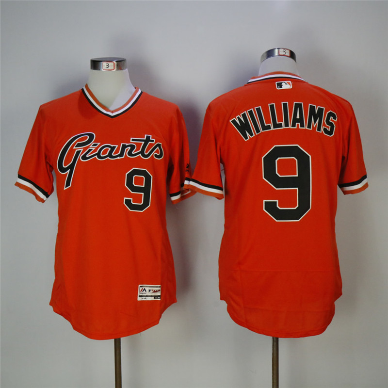 Men's San Francisco Giants #9 Matt Williams Orange 1978 Turn Back The Clock Flexbase Stitched MLB Jersey