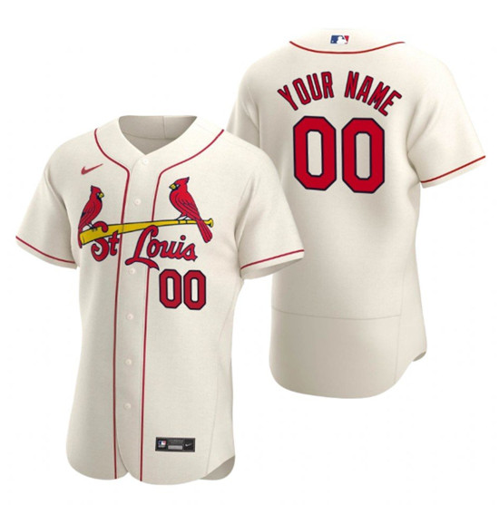 Men's St.Louis Cardinals ACTIVE PLAYER Custom Cream Flex Base Stitched Jersey