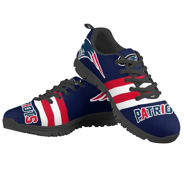 Women's NFL New England Patriots Lightweight Running Shoes 005