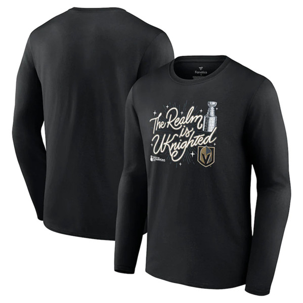 Men's Vegas Golden Knights Black 2023 Stanley Cup Champions Celebration Long Sleeve T-Shirt