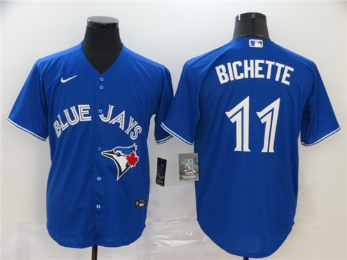 Men's Toronto Blue Jays #11 Bo Bichette Majestic Blue Cool Base Stitched MLB Jersey