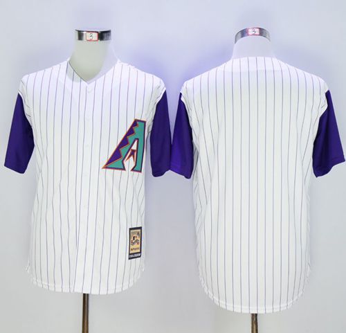 Diamondbacks Blank White Hall Of Fame Cool Base Stitched MLB Jersey