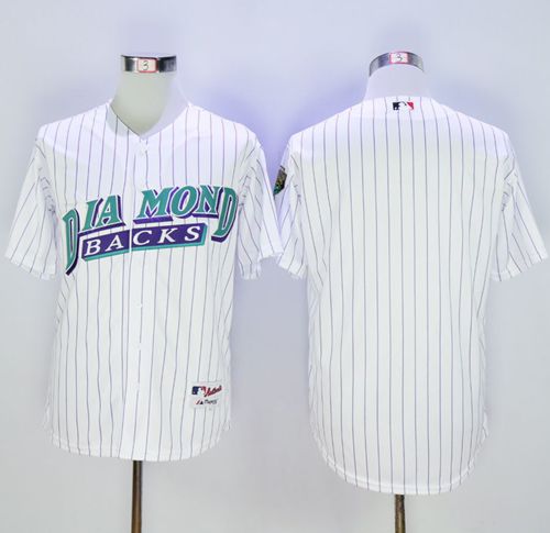 Diamondbacks Blank White 1999 Turn Back The Clock Stitched MLB Jersey