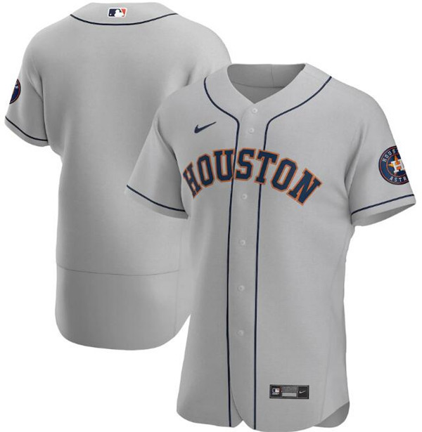 Men's Houston Astros Grey Flex Base Stitched MLB Jersey