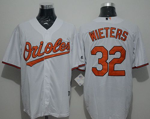 Orioles #32 Matt Wieters White New Cool Base Stitched MLB Jersey