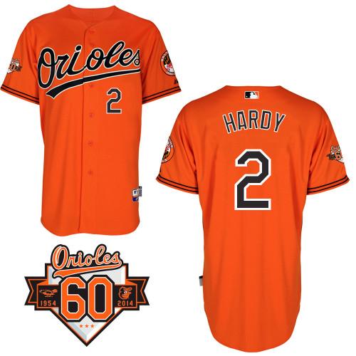 Orioles #2 J.J. Hardy Orange Cool Base Stitched MLB Jersey