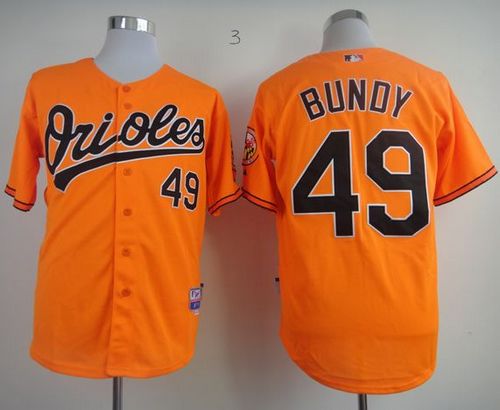Orioles #49 Dylan Bundy Orange Cool Base Stitched MLB Jersey
