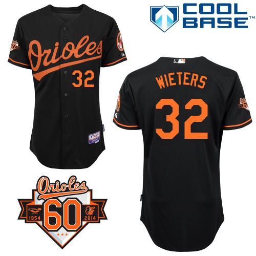 Orioles #32 Matt Wieters Black Cool Base Stitched MLB Jersey