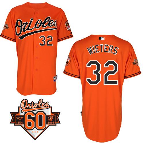 Orioles #32 Matt Wieters Orange Cool Base Stitched MLB Jersey