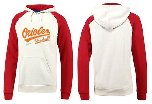 Baltimore Orioles Pullover Hoodie White & Red