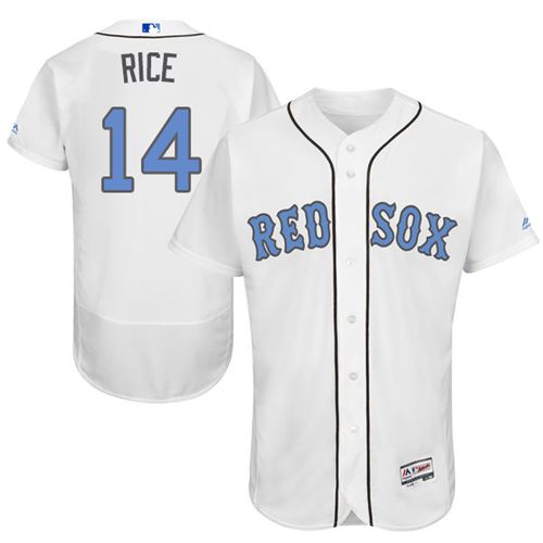 Red Sox #14 Jim Rice White Flexbase Authentic Collection 2016 Father's Day Stitched MLB Jersey