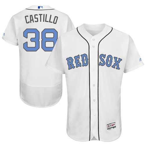 Red Sox #38 Rusney Castillo White Flexbase Authentic Collection 2016 Father's Day Stitched MLB Jersey