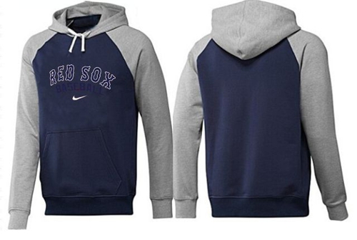 Boston Red Sox Pullover Hoodie Dark Blue & Grey