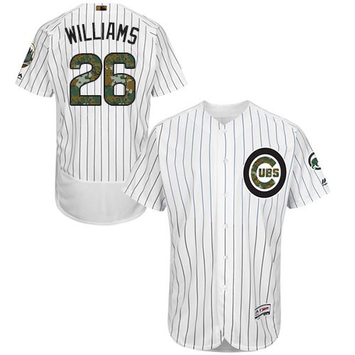 Cubs #26 Billy Williams White(Blue Strip) Flexbase Authentic Collection 2016 Memorial Day Stitched MLB Jersey