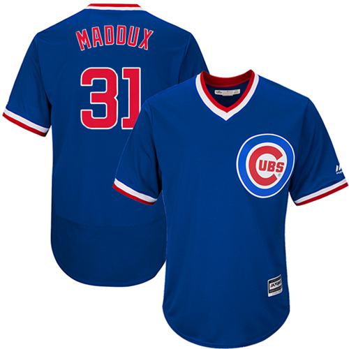 Cubs #31 Greg Maddux Blue Flexbase Authentic Collection Cooperstown Stitched MLB Jersey