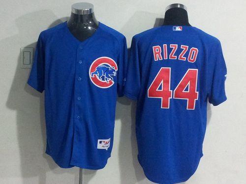 Cubs #44 Anthony Rizzo Blue Cool Base Stitched MLB Jersey