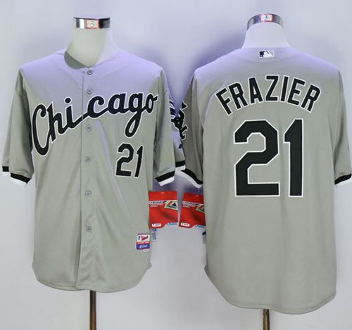 White Sox #21 Todd Frazier Grey Cool Base Stitched MLB Jersey