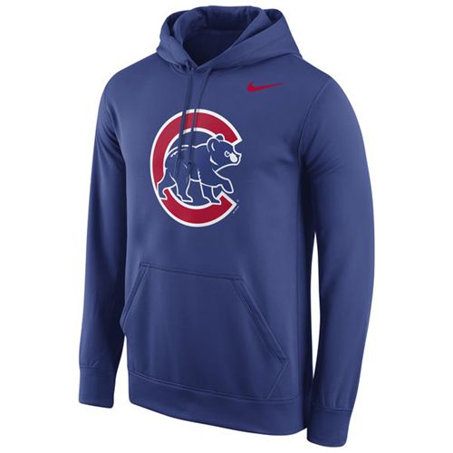 Chicago Cubs Nike Logo Performance Pullover Royal MLB Hoodie