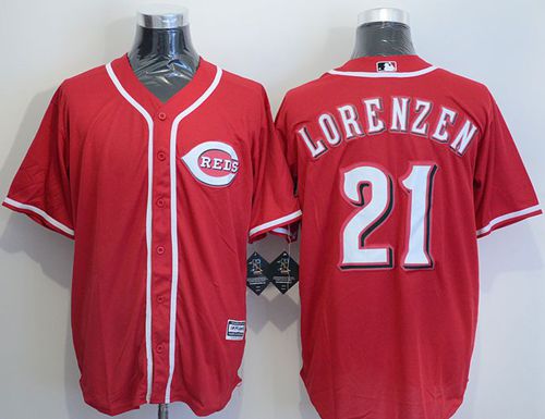 Reds #21 Michael Lorenzen Red New Cool Base Stitched MLB Jersey