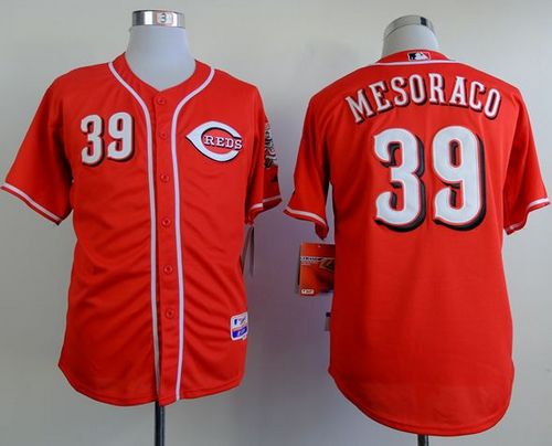 Reds #39 Devin Mesoraco Red Cool Base Stitched MLB Jersey