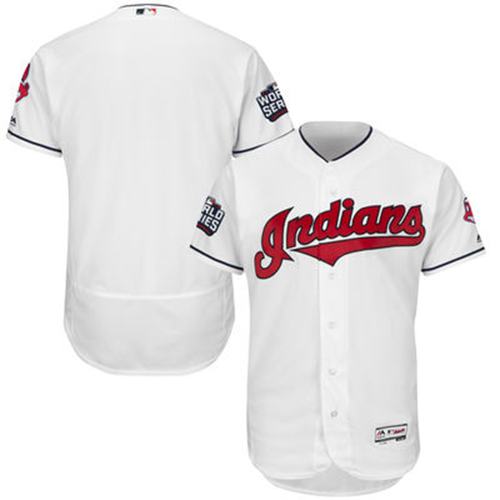 Indians Blank White Flexbase Authentic Collection 2016 World Series Bound Stitched MLB Jersey