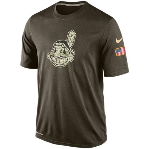 Men's Cleveland Indians Salute To Service Nike Dri-FIT T-Shirt(Run Smaller)