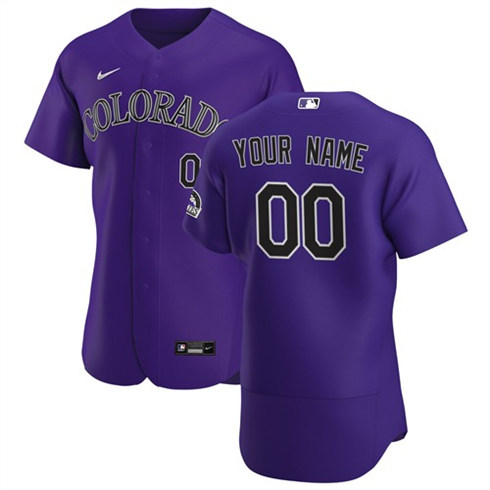 Men's Colorado Rockies ACTIVE PLAYER Custom Authentic Stitched MLB Jersey