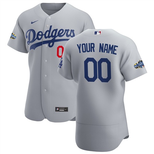 Men's Los Angeles Dodgers Customized Authentic Stitched MLB Jersey [MLB