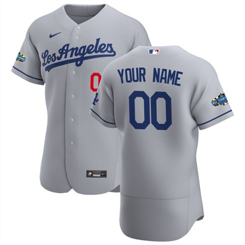 Men's Los Angeles Dodgers Customized Authentic Stitched MLB Jersey