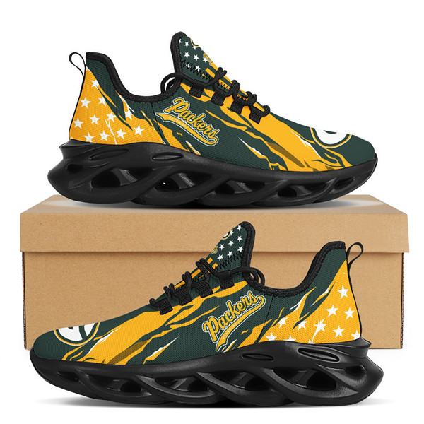 Women's Green Bay Packers Flex Control Sneakers 009