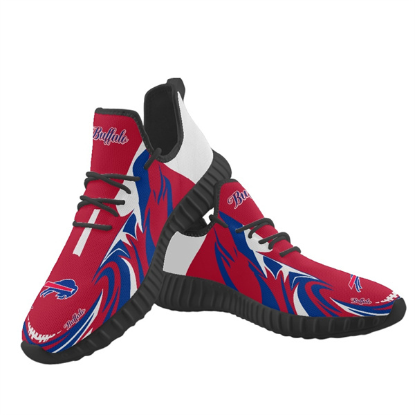 Women's Buffalo Bills Mesh Knit Sneakers/Shoes 012