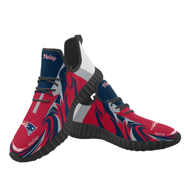 Women's New England Patriots Mesh Knit Sneakers/Shoes 020