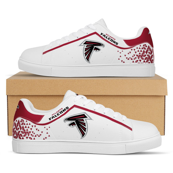 Women's Atlanta Falcons Low Top Leather Sneakers 002