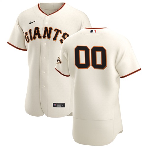 Men's San Francisco Giants Customized Authentic Stitched MLB Jersey