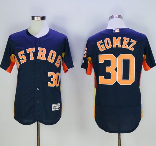 Astros #30 Carlos Gomez Navy Blue Flexbase Authentic Collection Stitched MLB Jersey