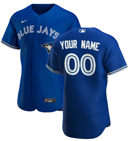 Men's Toronto Blue Jays Customized Authentic Stitched MLB Jersey