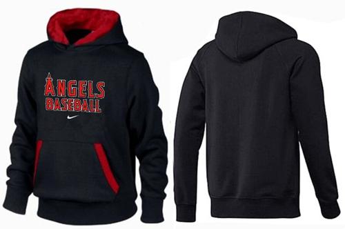 Los Angeles Angels Pullover Hoodie Black & Red