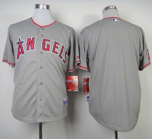 Angels of Anaheim Blank Grey Cool Base Stitched MLB Jersey