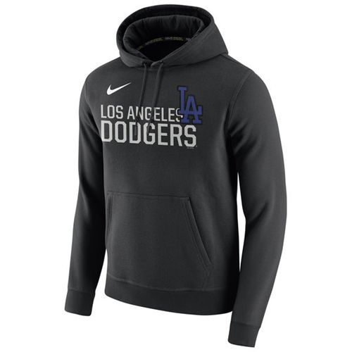 Los Angeles Dodgers Nike Club Fleece Pullover Black MLB Hoodie [MLB_Los ...