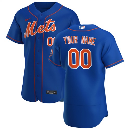 Men's New York Mets ACTIVE PLAYER Custom Authentic Stitched MLB Jersey