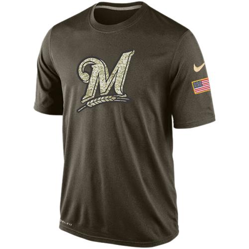 Men's Milwaukee Brewers Salute To Service Nike Dri-FIT T-Shirt