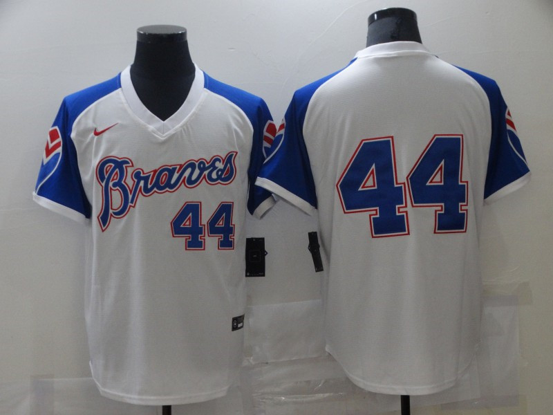 Men's Atlanta Braves #44 Cool Base Stitched MLB Jersey