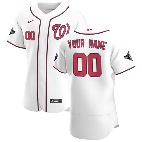 Men's Washington Nationals ACTIVE PLAYER Custom Authentic Stitched MLB Jersey