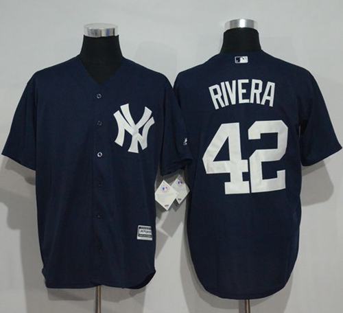 Yankees #42 Mariano Rivera Navy Blue New Cool Base Stitched MLB Jersey