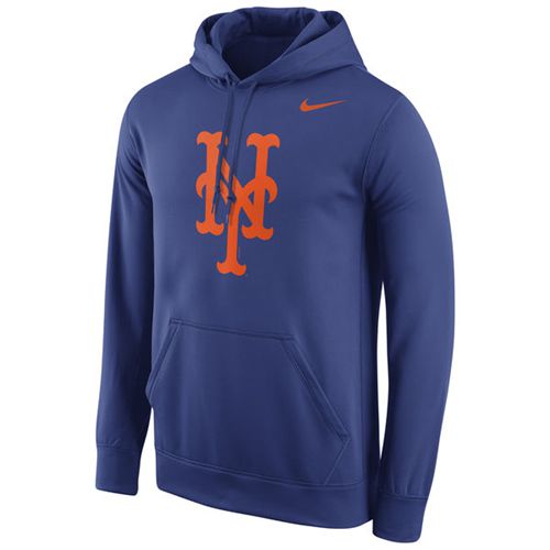 New York Mets Nike Logo Performance Pullover Royal MLB Hoodie