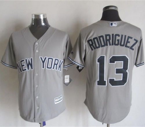Yankees #13 Alex Rodriguez Grey New Cool Base Stitched MLB Jersey