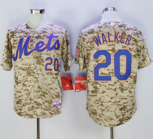 Mets #20 Neil Walker Camo Alternate Cool Base Stitched MLB Jersey