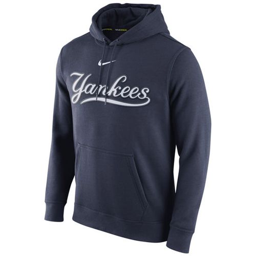 New York Yankees Nike Club Pullover Navy Blue MLB Hoodie