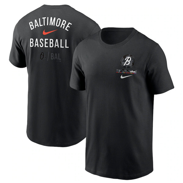 Men's Baltimore Orioles Black 2023 City Connect Double T-Shirt